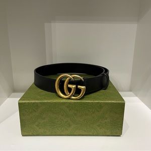Gucci Marmont GG Leather Belt - Size 80
